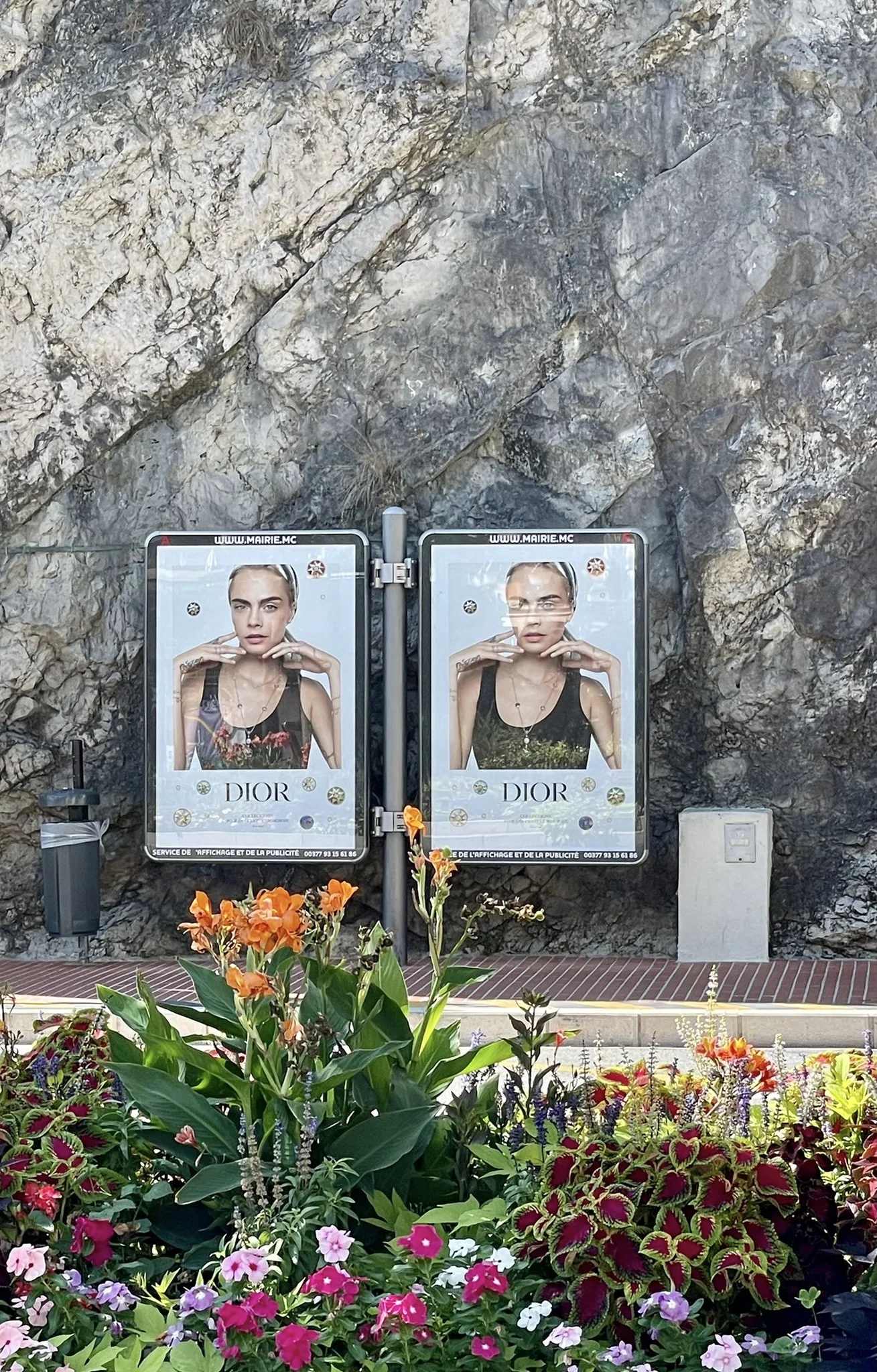 Campagne d'affichage Dior en principauté de Monaco